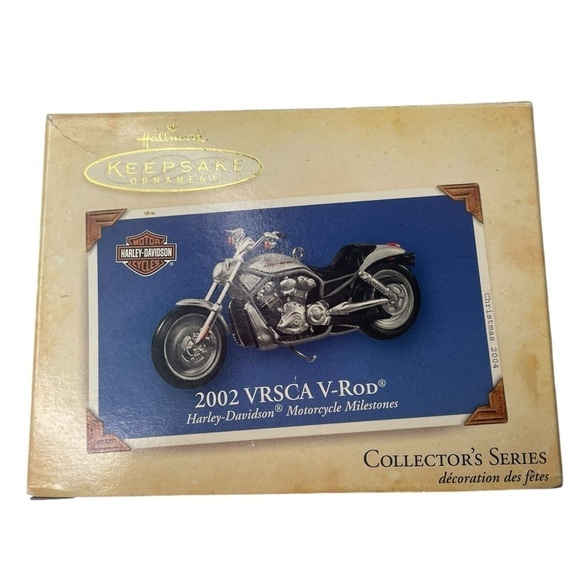 NWT Hallmark Keepsake Harley-Davidson 2002 VRSCA V-Rod Motorcycle Ornament - Picture 1 of 3